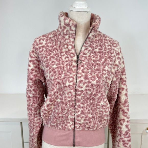 L*Space Pink and Cream Teddy Jacket - Picture 1 of 6